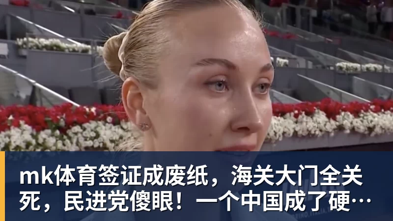 mk体育签证成废纸，海关大门全关死，民进党傻眼！一个中国成了硬规矩！